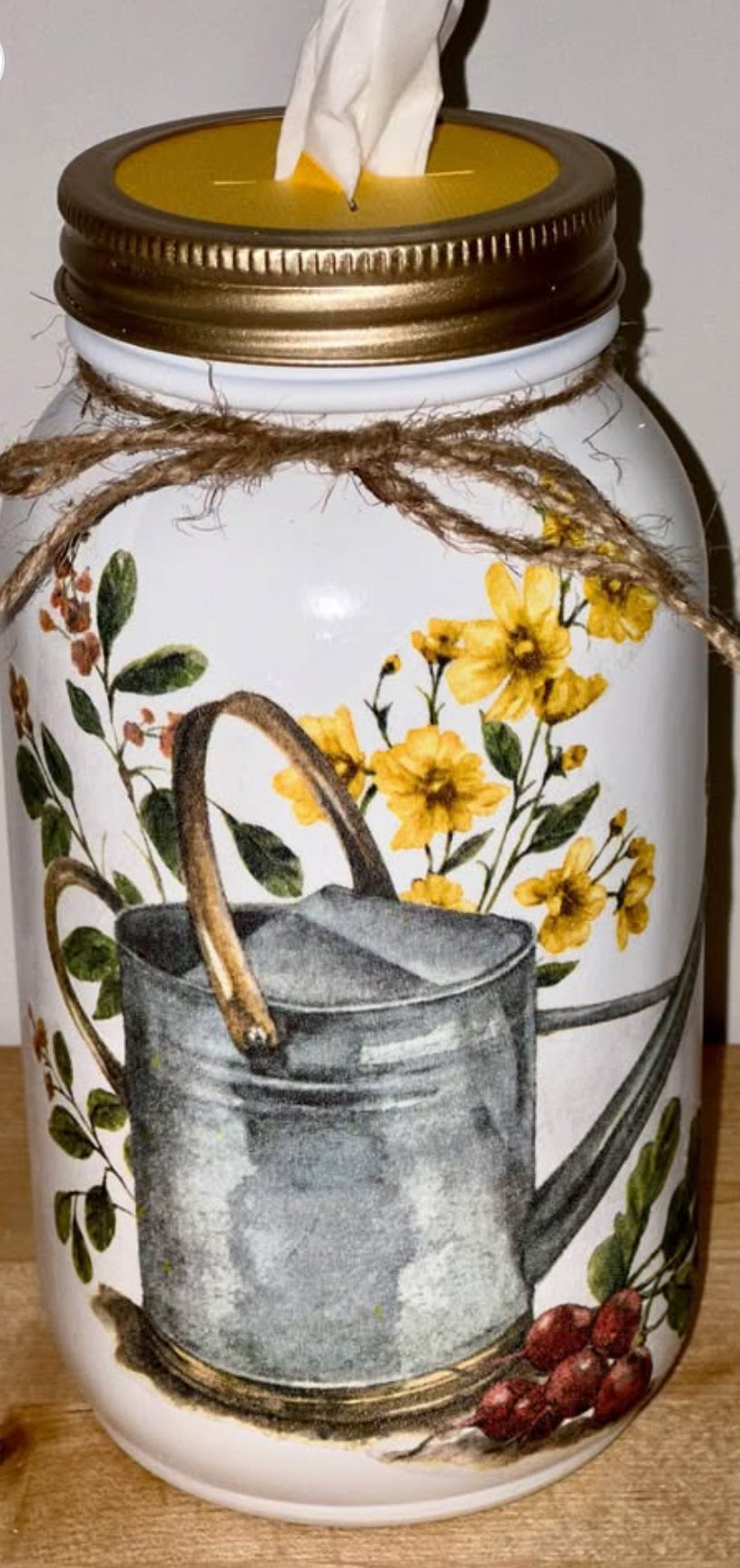Decorative Tissue Jar-Water Can