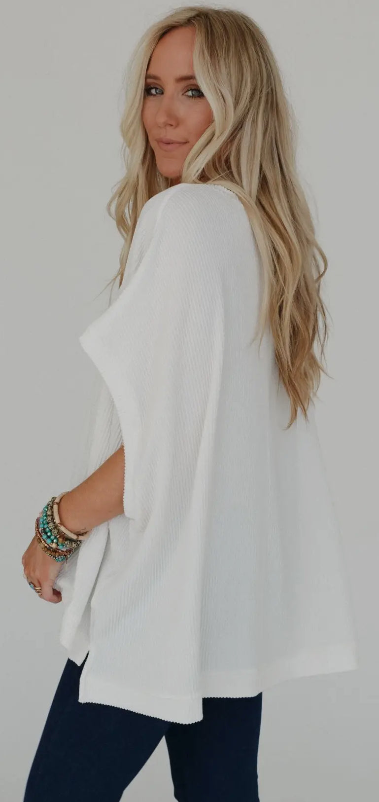 Crew Neck Texture Knit Top