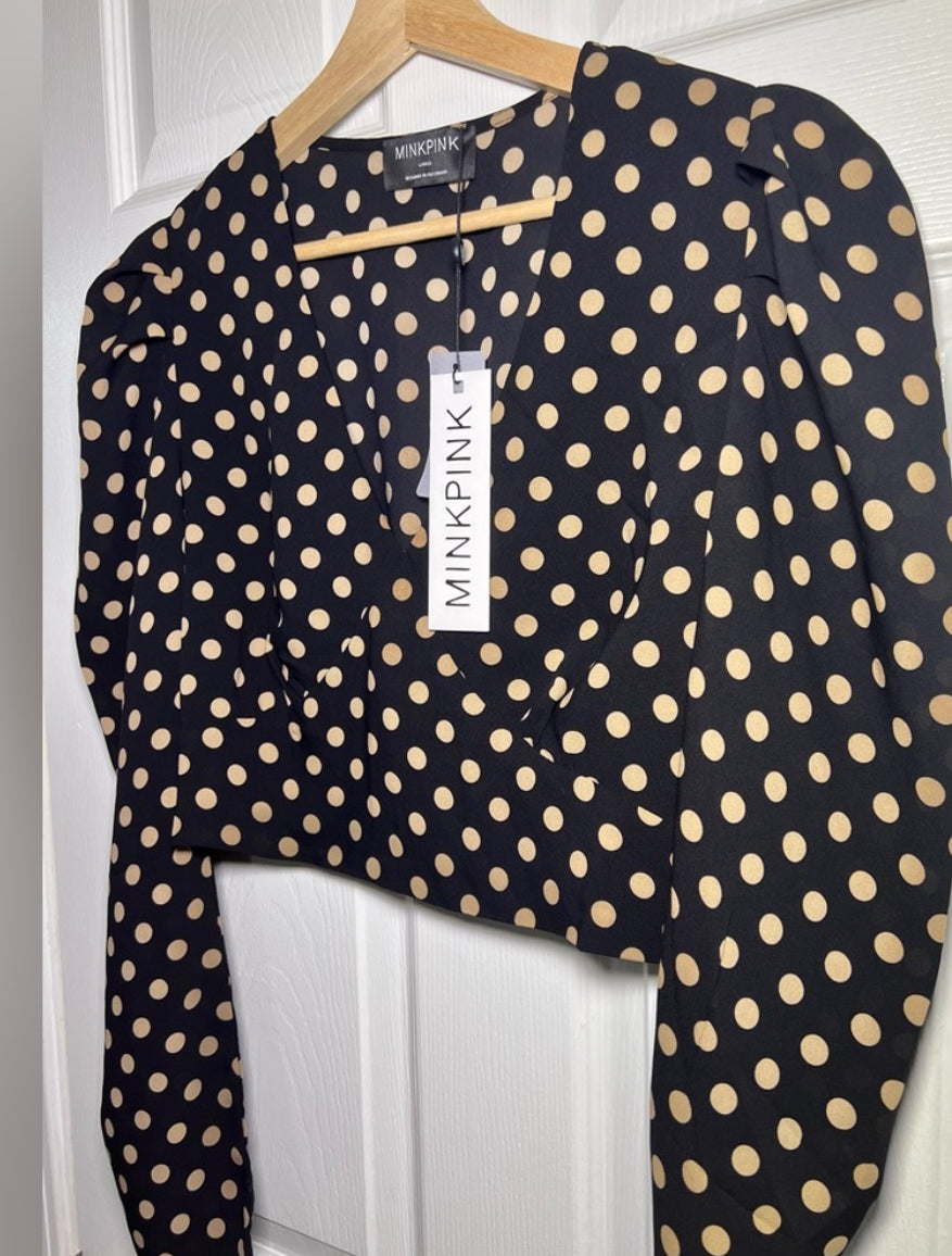 MinkPink Crop Blouse