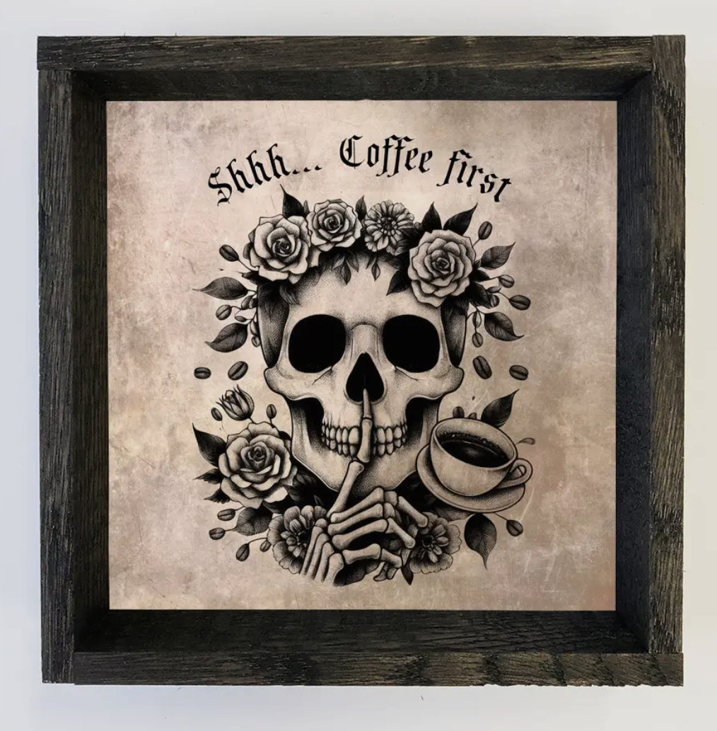 Canvas Art “Coffee first”