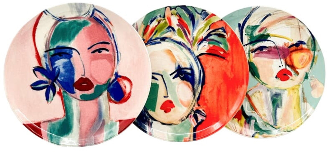 Anthropology Plates (Set of 3)