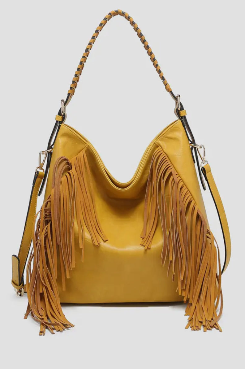 Distressed Hobo with Fringe