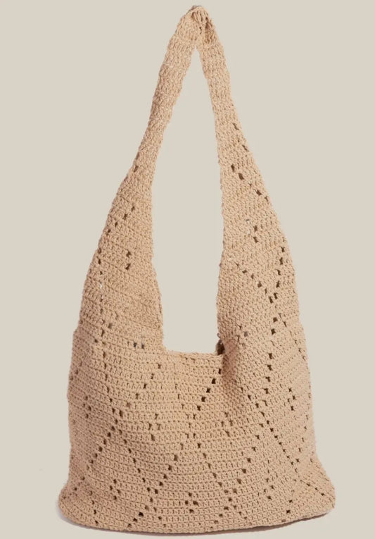 Crochet Knit Hobo Shoulder bag
