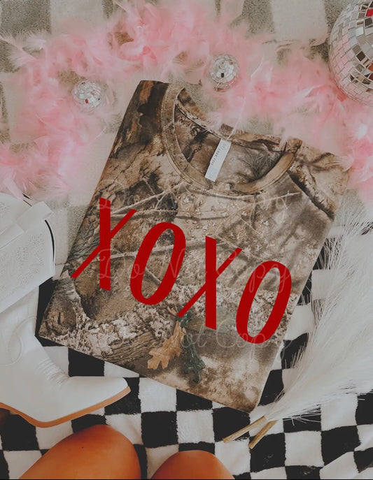 Camo Valentines Day Tshirt