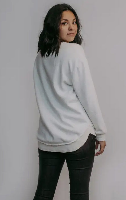 Heather Gray Pullover Sweatshirt