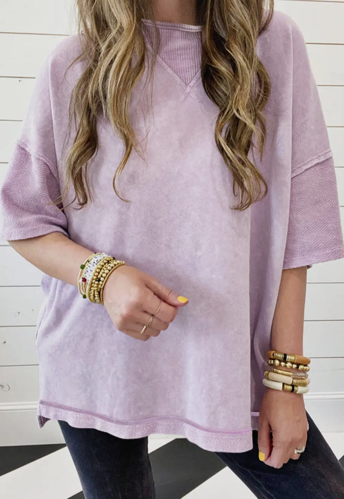 Mineral Wash High-Low Tee