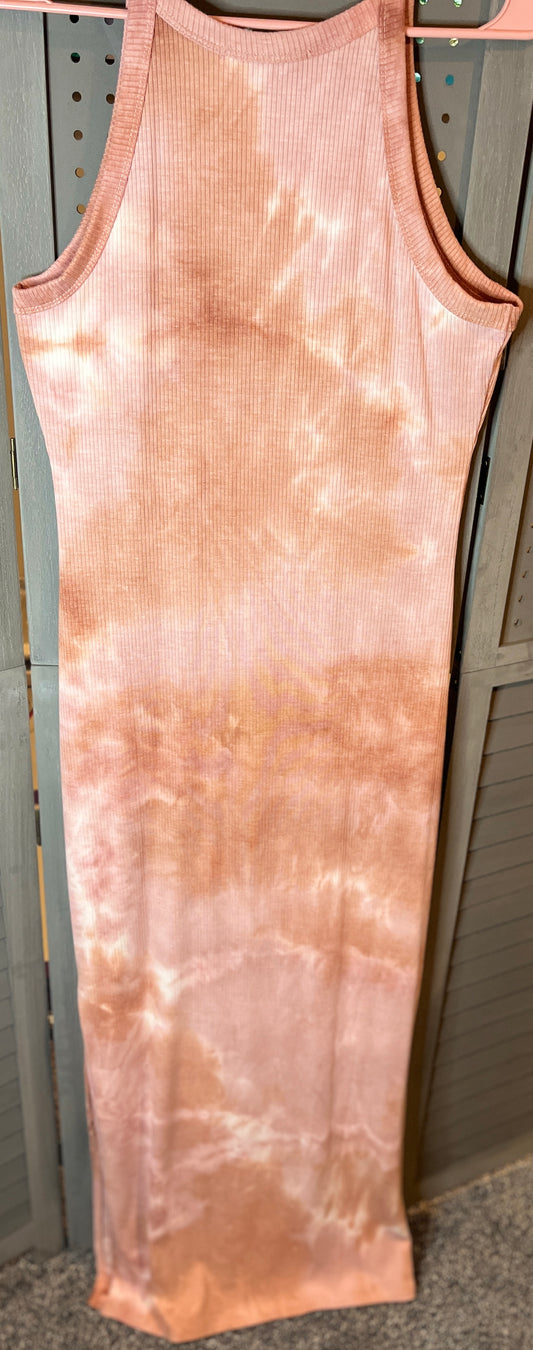 Pink Tie Dye Maxi