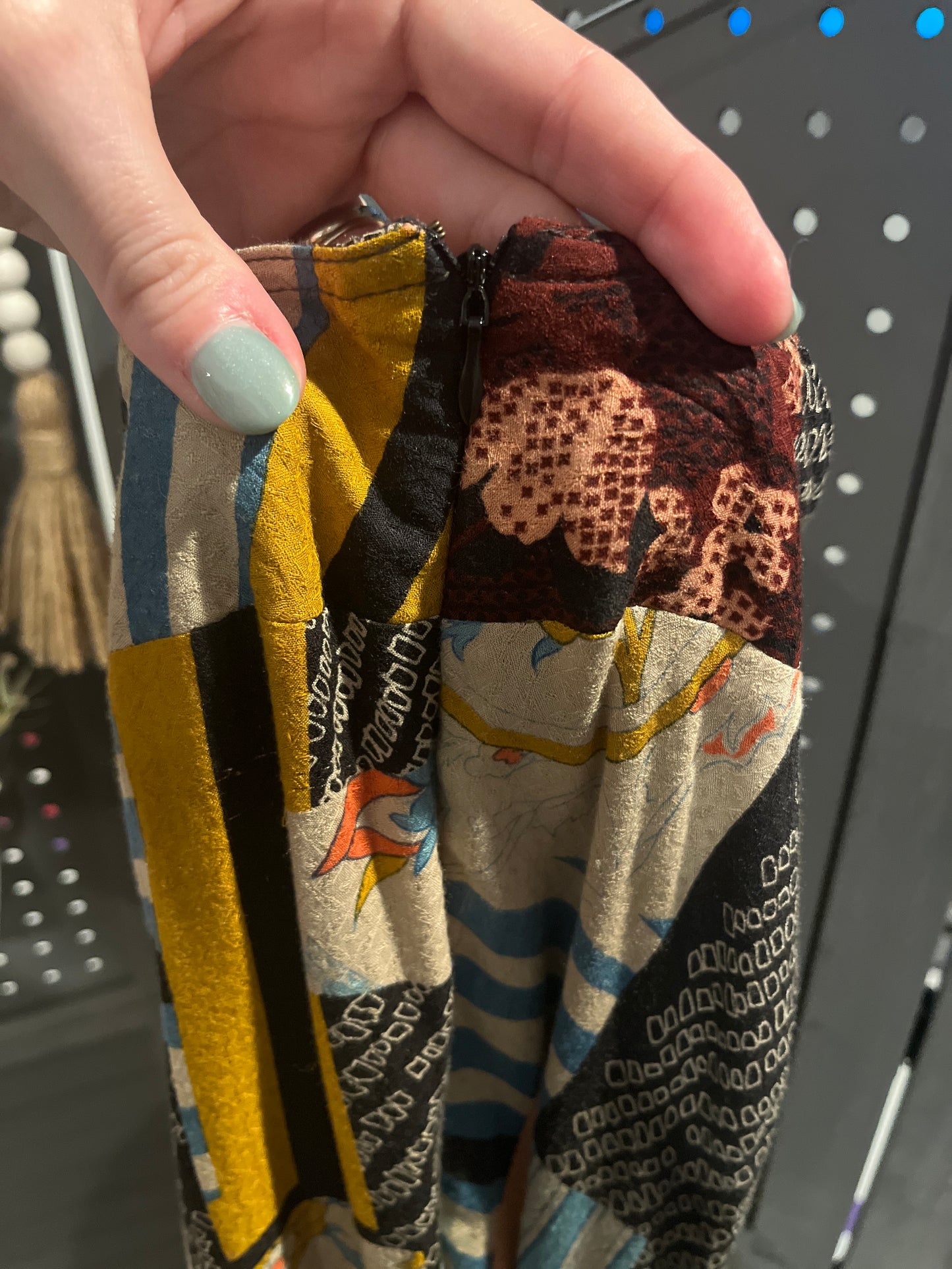 Free People Wide Leg Patchwork Pants