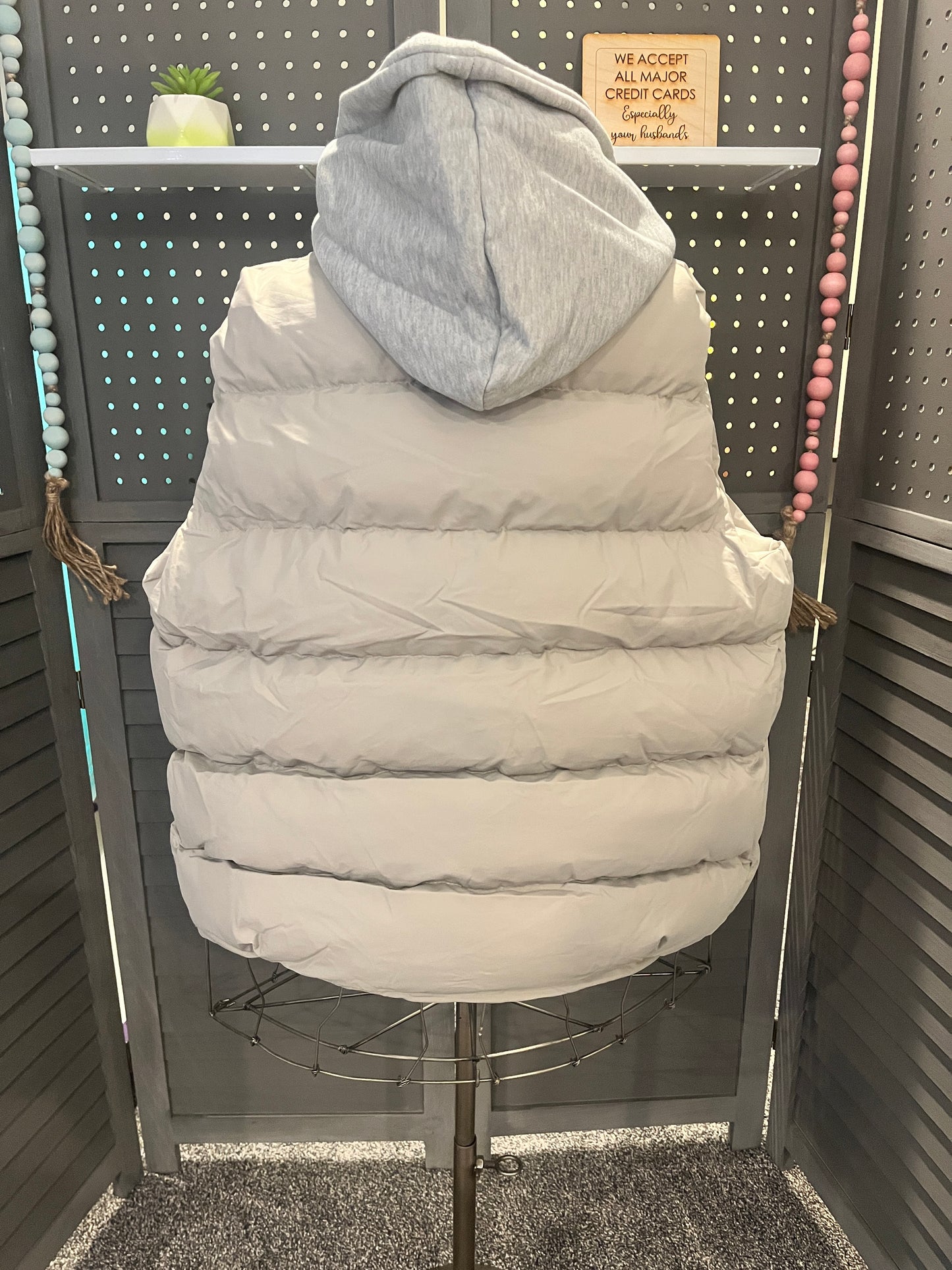 Hooded Puff Vest