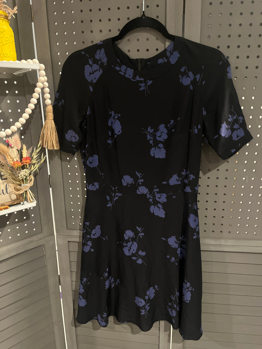 Shoshanna Silk Black Floral Mini