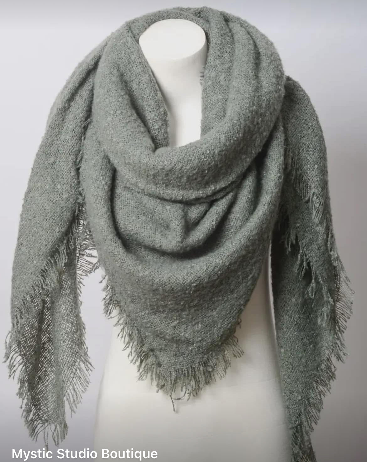 Mohair Square Blanket Scarf