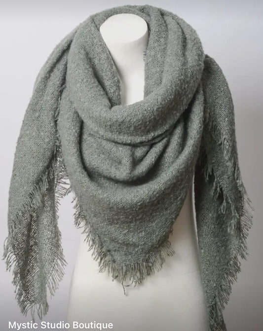Mohair Square Blanket Scarf