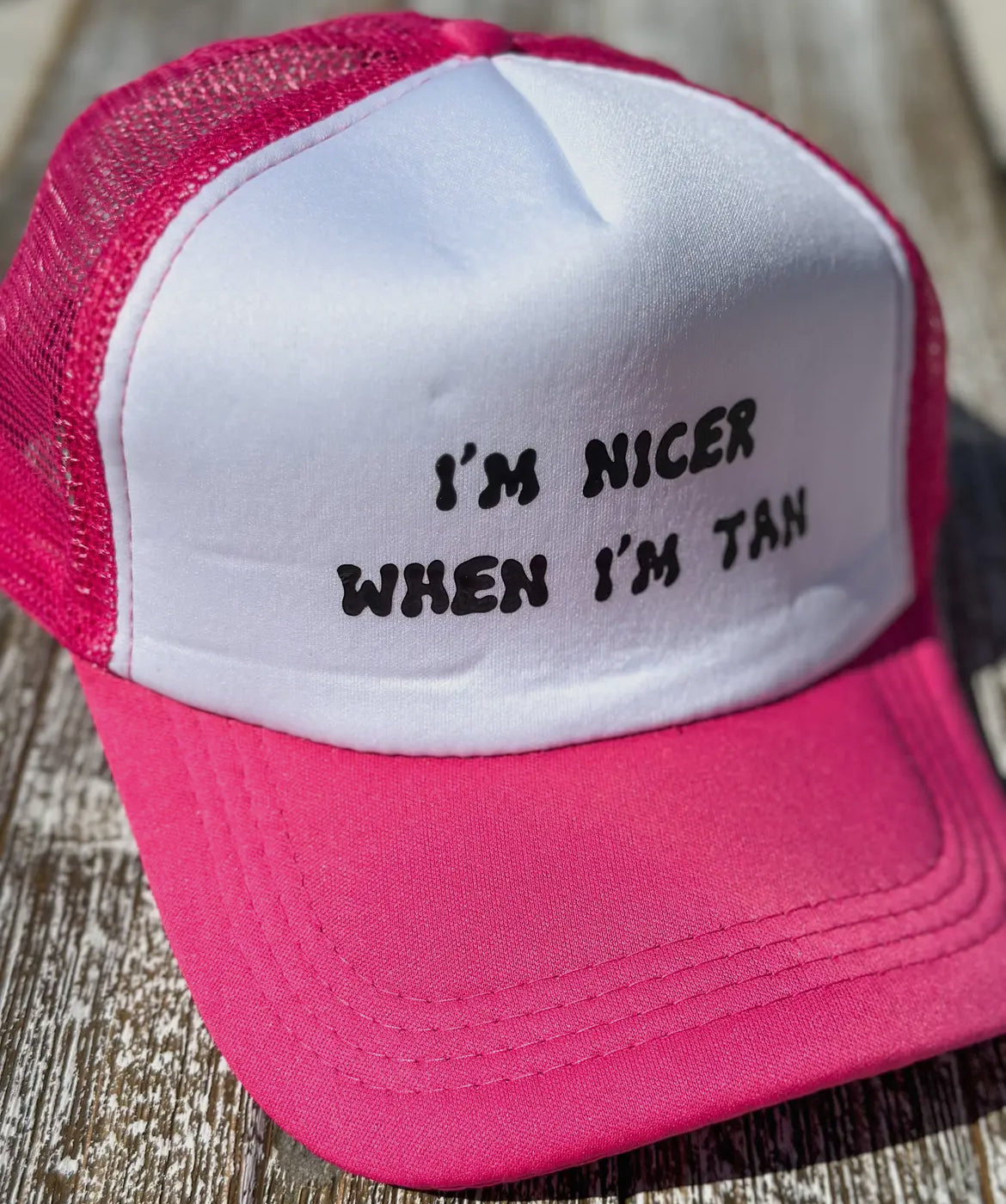Pink & White Trucker Hat
