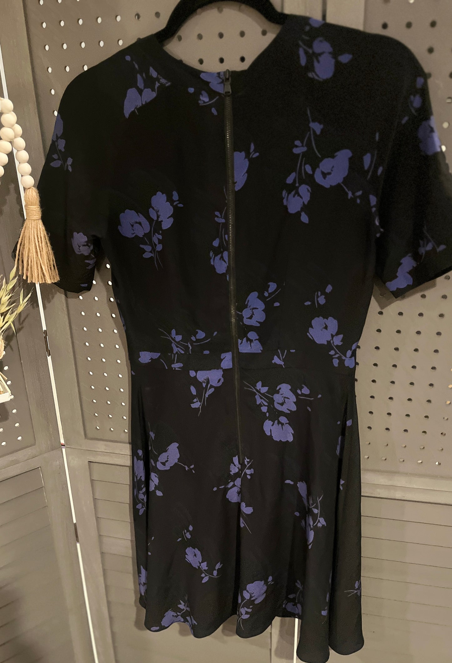 Shoshanna Silk Black Floral Mini