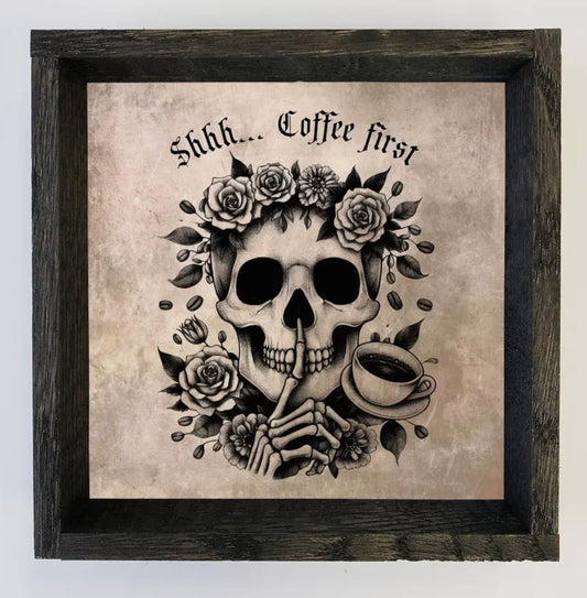 Canvas Art “Coffee first”