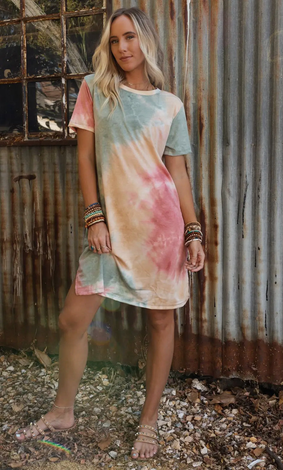 Tie Dye TShirt Dress
