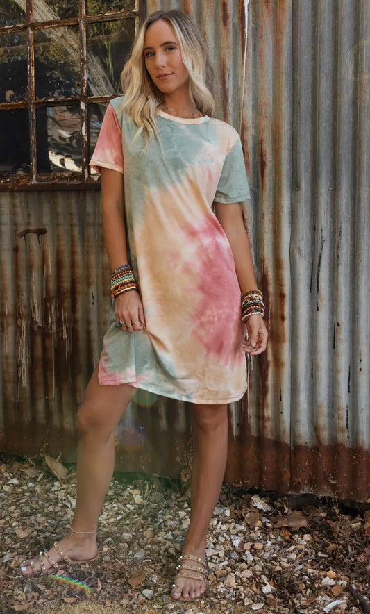 Tie Dye TShirt Dress
