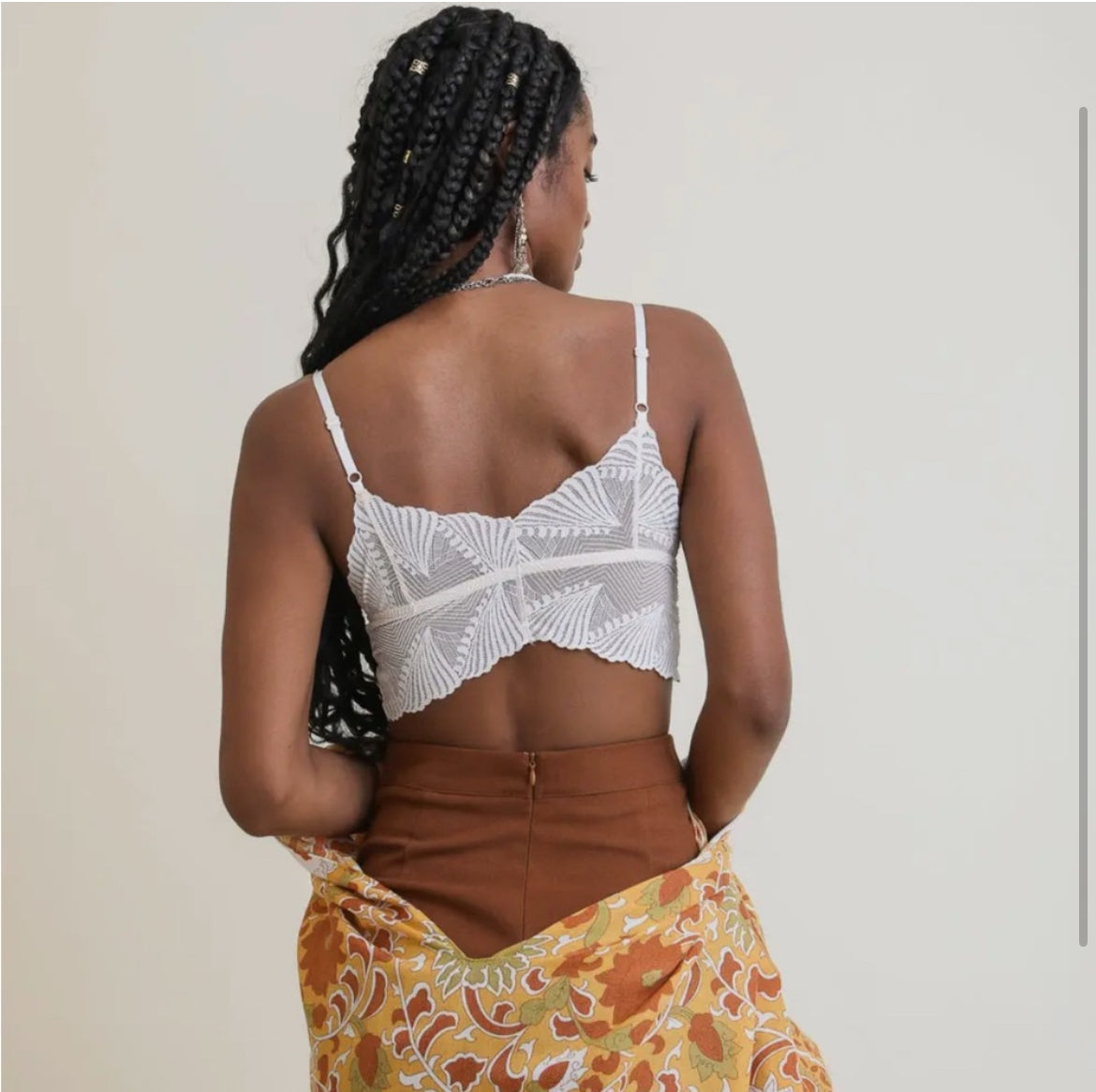 Butterfly Scallop Lace Bralette