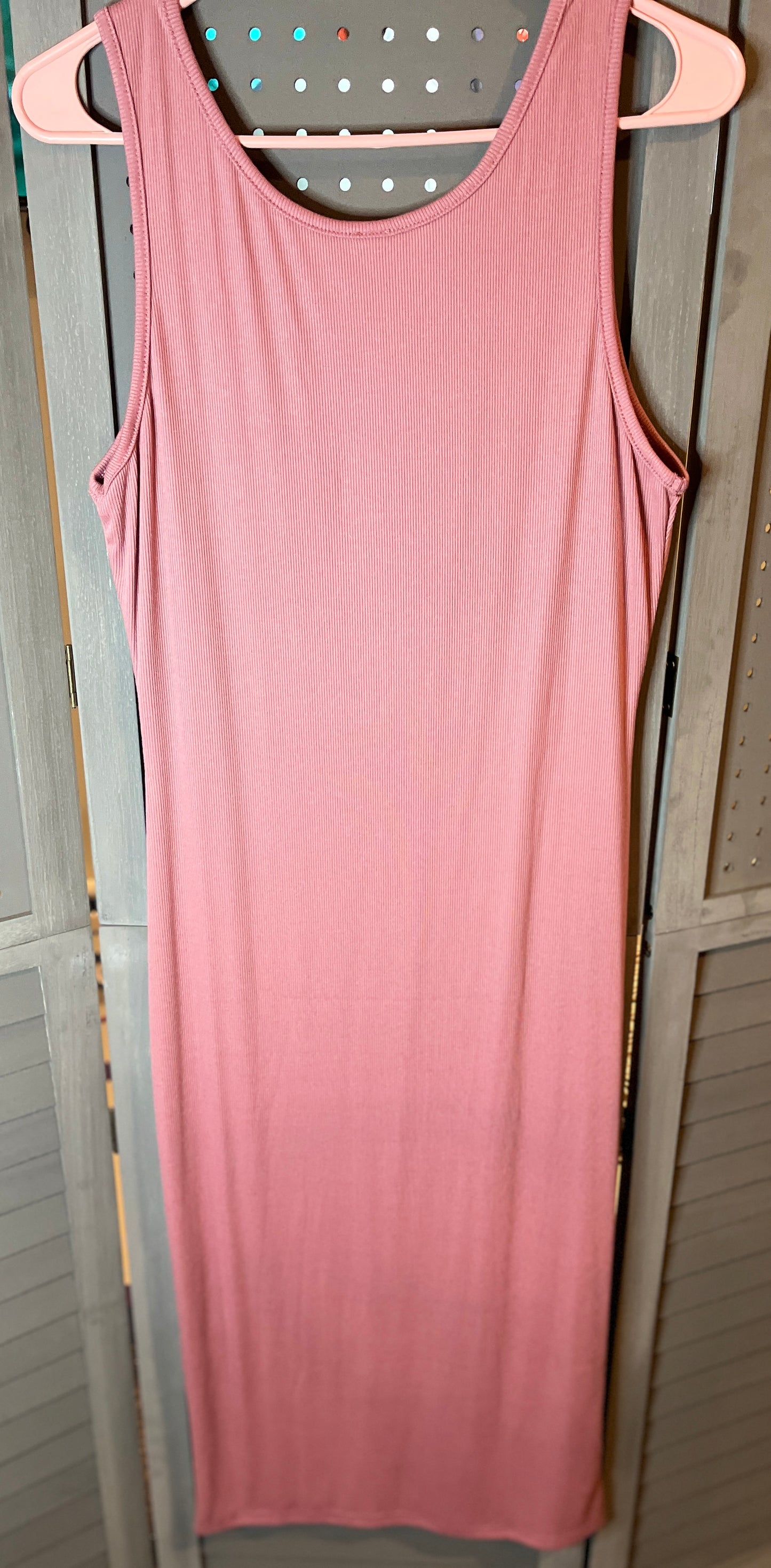 Pink/Mauve 3 Button Maxi