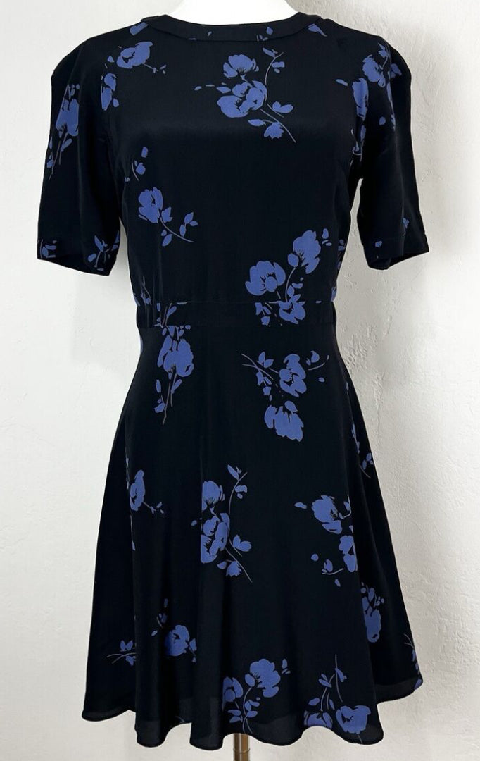 Shoshanna Silk Black Floral Mini