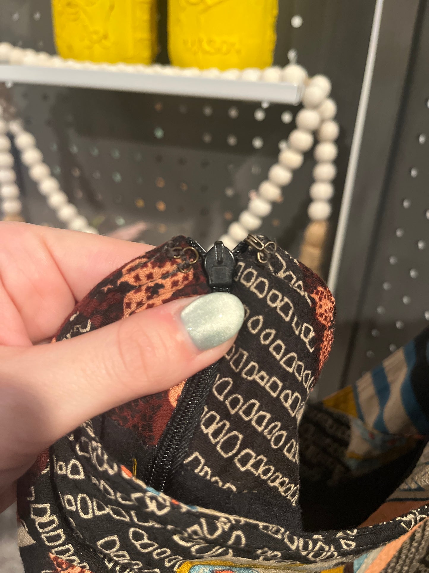 Free People Wide Leg Patchwork Pants