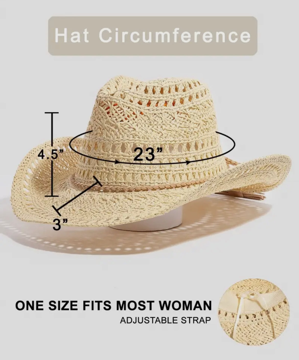 Woven Western Fedora Straw Hat