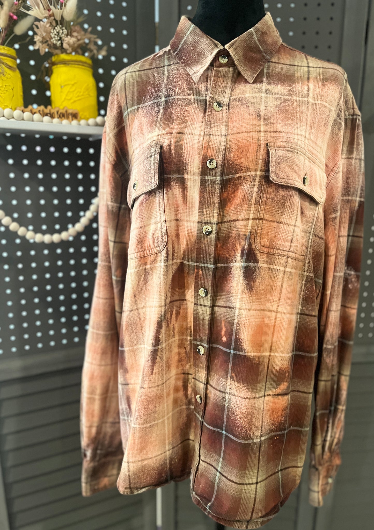 Bleached Flannel-Grizzly