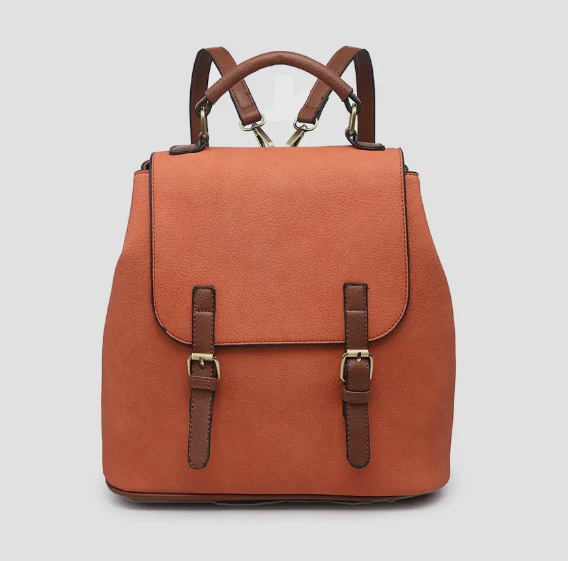 Vegan Leather Convertible Backpack