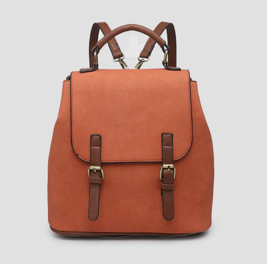 Vegan Leather Convertible Backpack