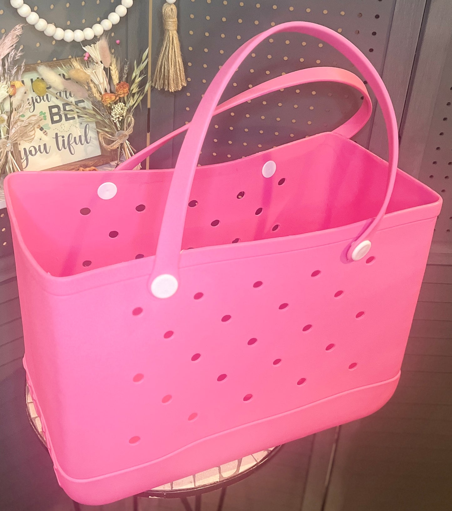 Large Rubber Carry-All Tote