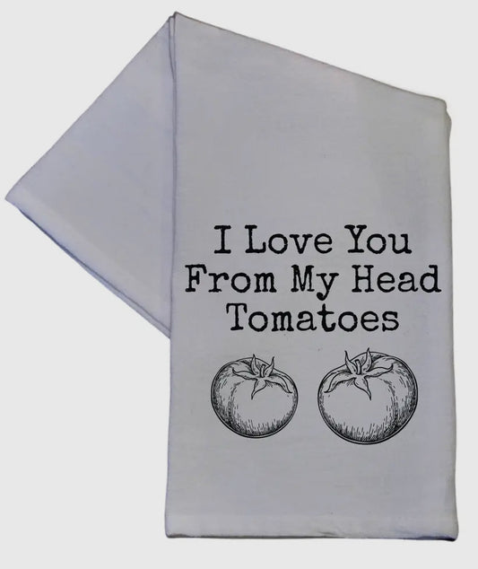 Tea Towel-White (Tomatoes)