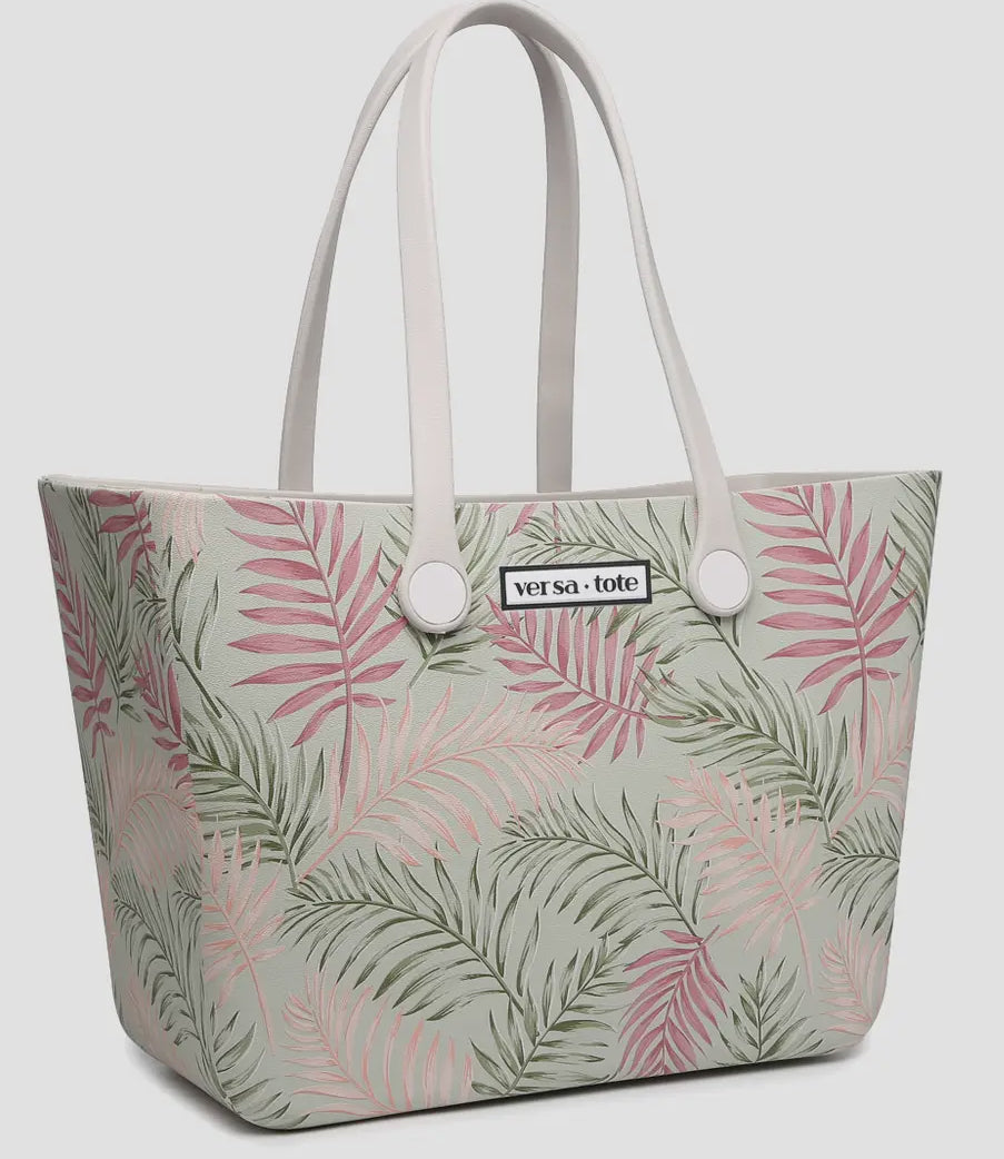 Large Rubber Tote Bag (Leaf)