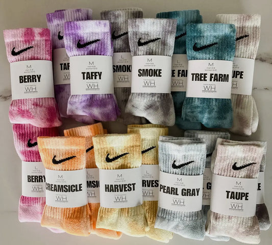 Tie Dye Crew Socks