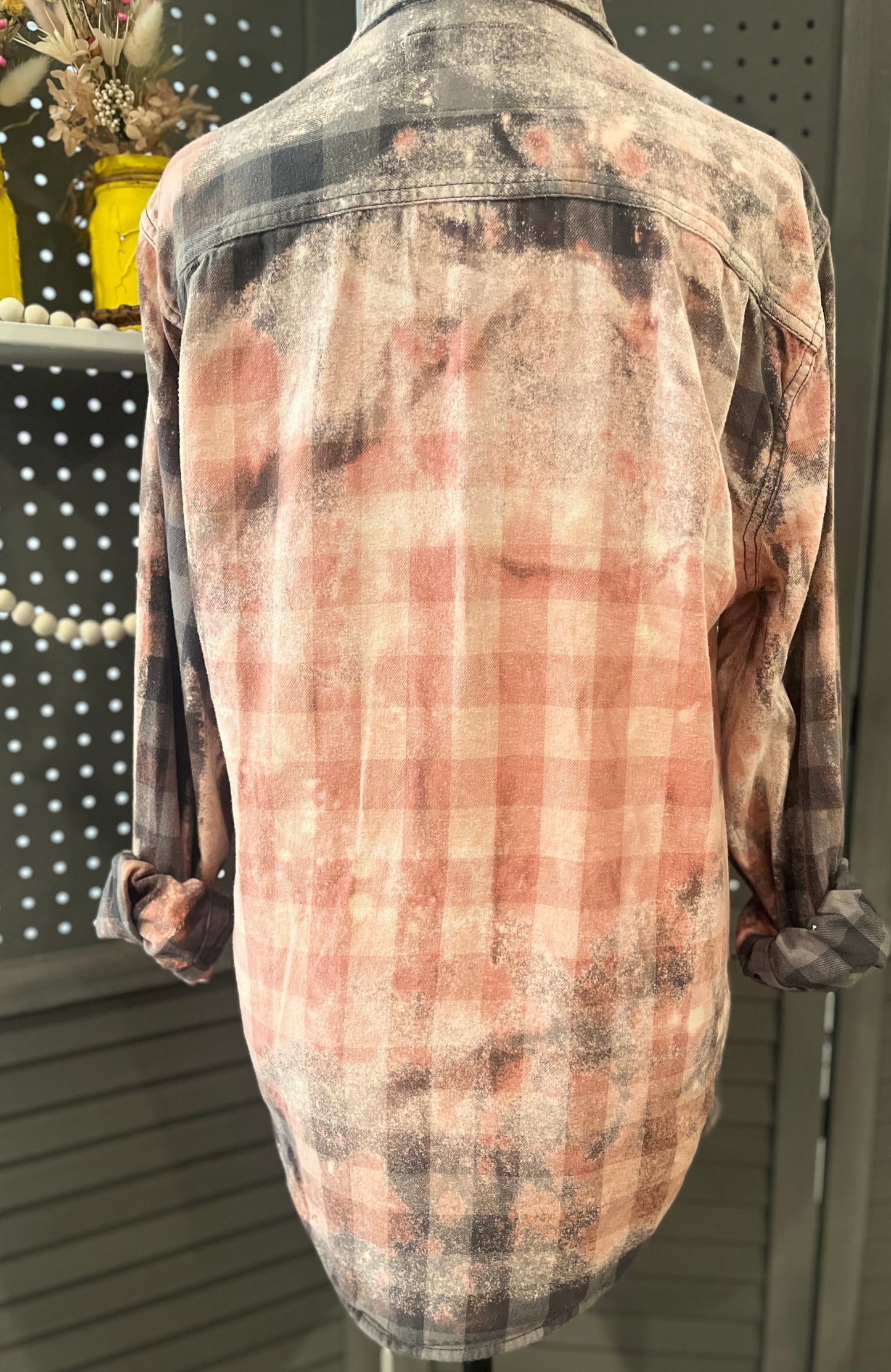 Bleached Flannel-Gray/Pink