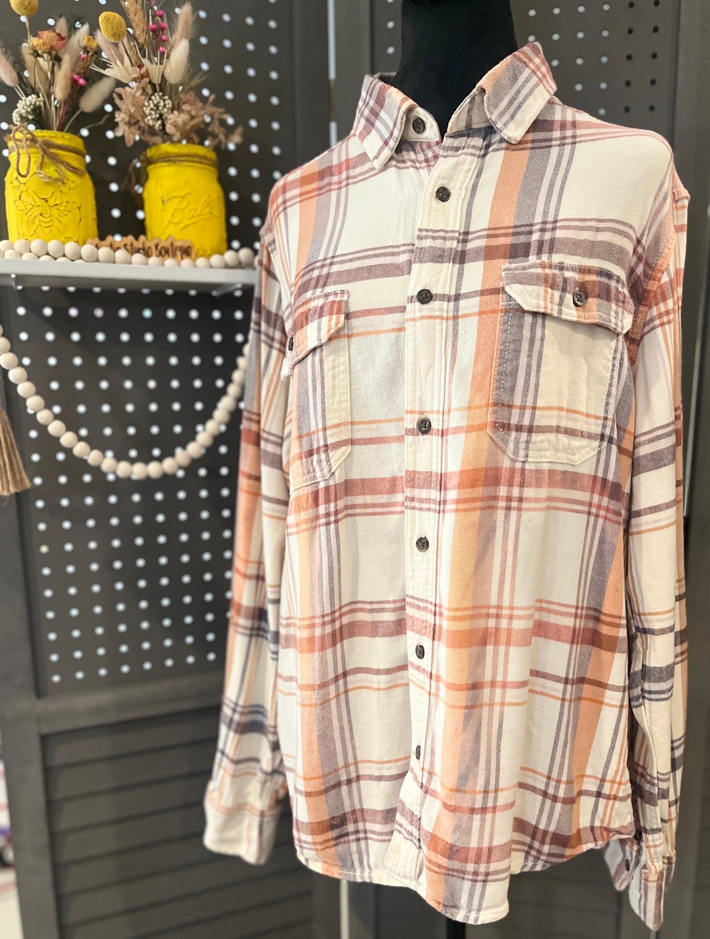 Bleached Flannel-White