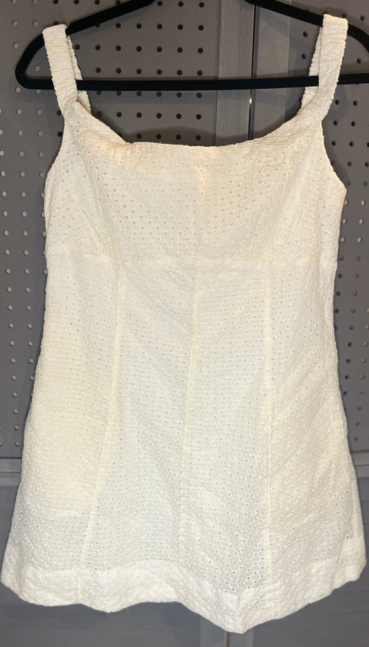 Free People Sleeveless Eyelet Mini